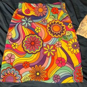 Groovy mini skirt, size small